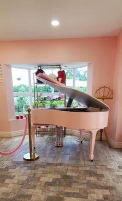 The iconic Lolita pink piano