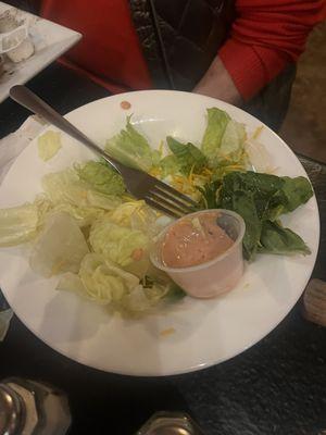 My .000001 ounce of cheese on my salad