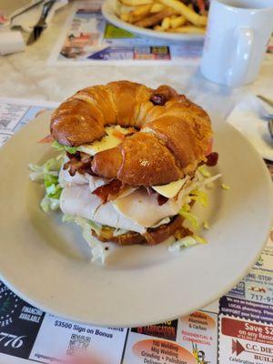 Turkey & Swiss Croissant Sandwich