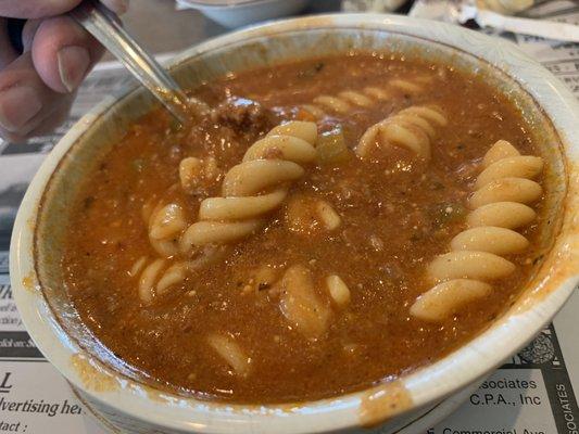 Lasagna Soup is delicious