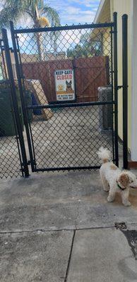 We gave double 6 ft. fencing so your dogs will be secure