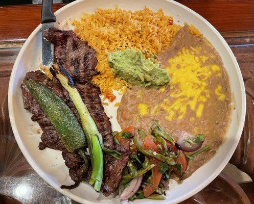 Carne Asada w/ a fiery jalapeño