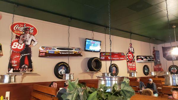 Part of the spacious dining area at fat buddy's ribs and bbq