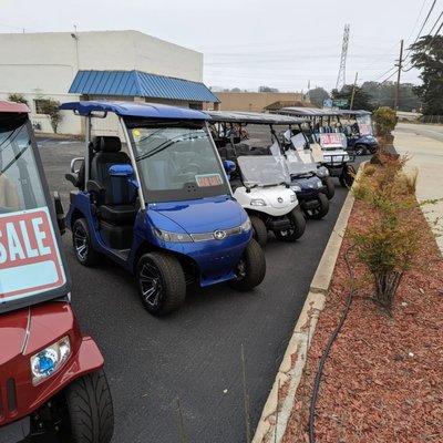 Check out our sales lot of street legal carts