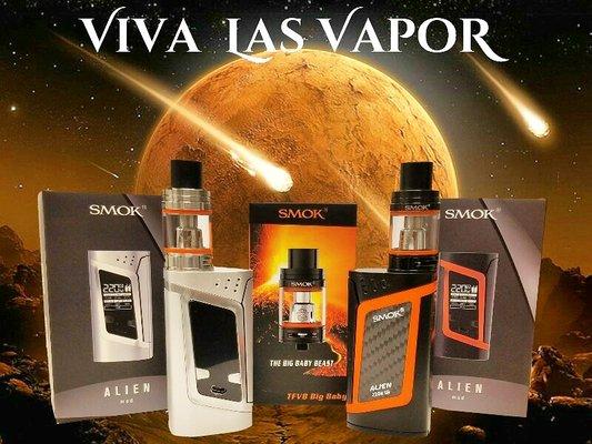 The ALIEN KITS have landed!  Come check out one of the best setups from Smoktech®  at Viva Las Vapor.