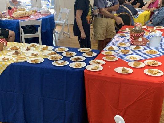 Pie buffet at the Cisco Piefest!