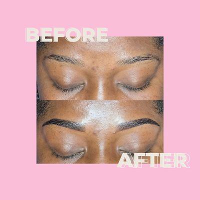 On Fleek  Before + After Ombré Powder Brows