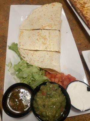 Crab & Shrimp Quesadilla  It was eh.