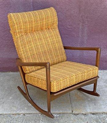 Mid century Selig Kofod Laresen rocking lounge chair