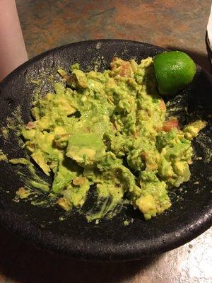 Their "chunky guacamole"