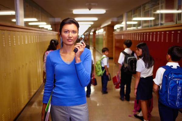 Portable two-way radios for schools