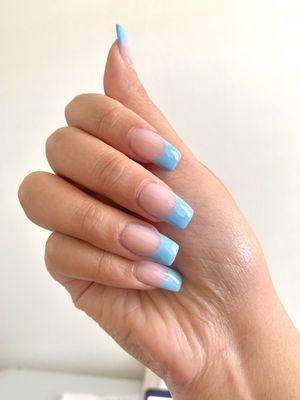 Baby Blue French Tips