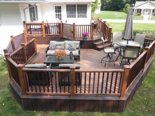 Trex multi level deck & Rail