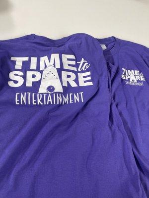 One color screen printing front and back