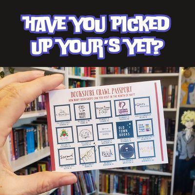 Image of the NOVA Bookstore Crawl Passport Program we are participating in.