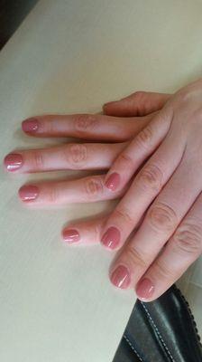 Gorgeous natural colored nails regular mani. Thanks to May for the great job