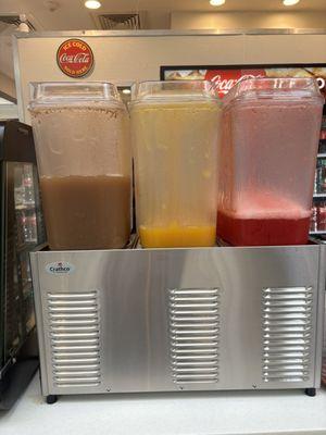 Passion fruit juice, fruit punch juice, tamarind juice