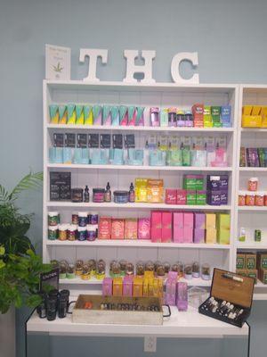 This is their wall of more potent products!