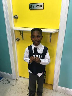 Professional Week at Rosedale Christian School. T. Bryan- the next FBI agent. Great leaders of tomorrow!