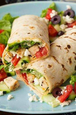 Chicken and Humus Wrap