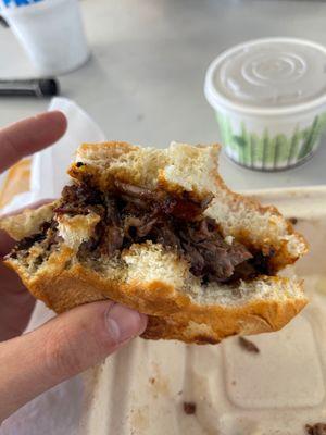 1/4 lbs brisket sandwich