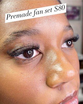 Premade fan lashes build the fullest with affordable price