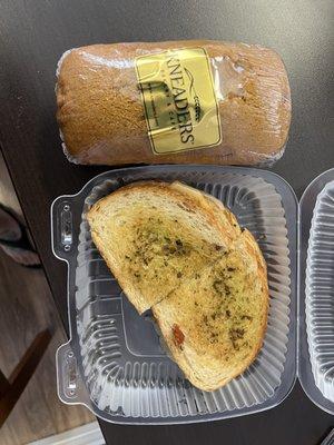 Provolone Muenster Cheese Melt and Pumpkin Bread