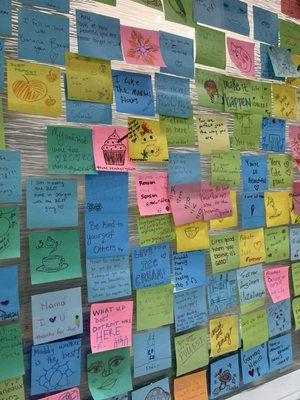 Post it wall