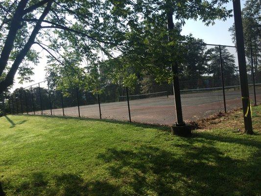 The tennis court