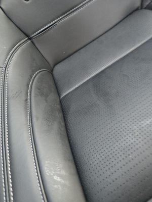 Water stains on seats