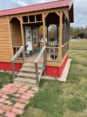 Bear cabin porch