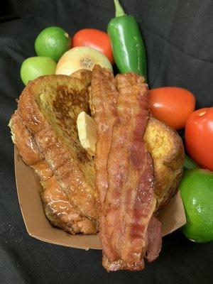 French Toast with Bacon