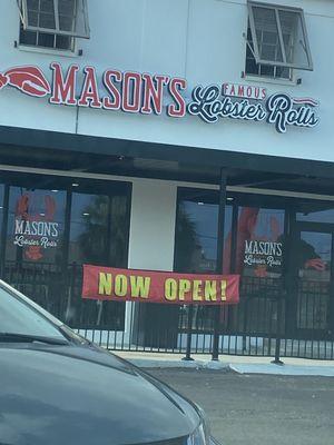 Entrance of the restaurant