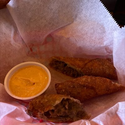 Cheese Steak Egg Rolls