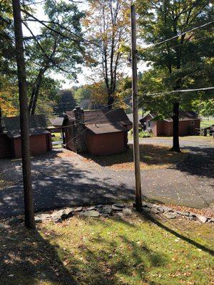 Cabins closer to the lodge.