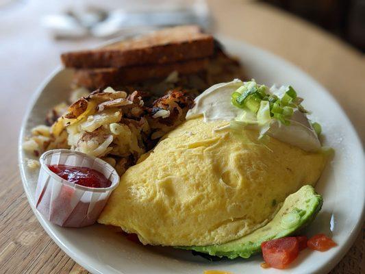 Morning glory omelette