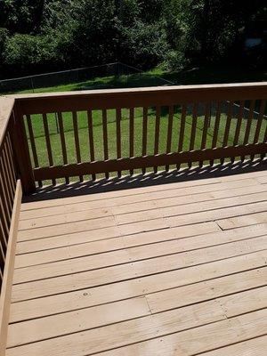 Deck built and stained