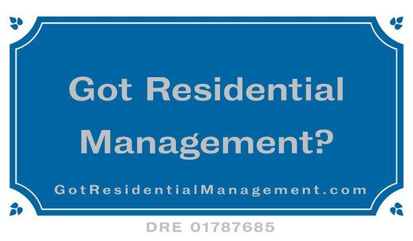 In need of property management services in LA county? Here you go...GotResidentialManagement.com