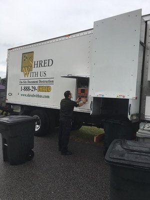 Professional on-site shredding