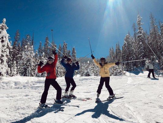 Us with our Christy Ski's