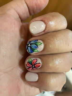 Fun nail art by Abbey!