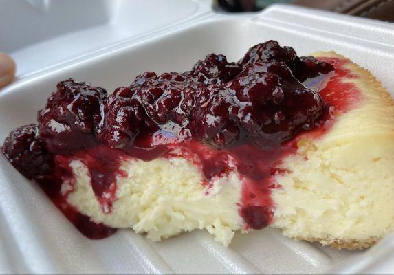 Blackberry cheesecake to-go