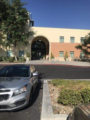 Front of the medical building.