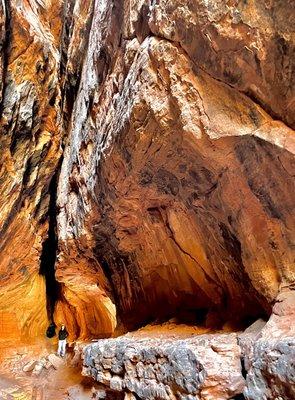 Inside the cave