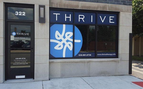 Window Graphics for Thrive Therapy