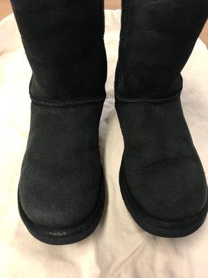 Ugg boots after cleaning with repellent finish