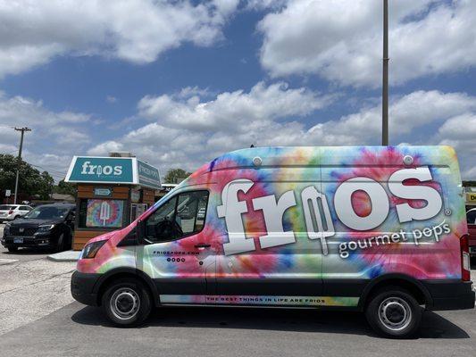 Frios ice cream and popsicle truck for events, parties, corporate delivery, catering & fundraising