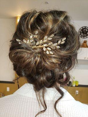 Wedding hair.