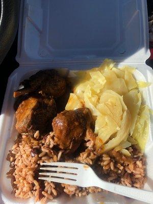 Brown Stew Chicken Lunch Special