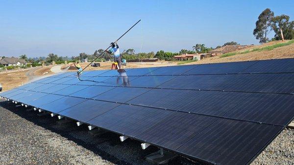 solar panel cleaning